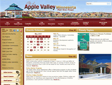 Tablet Screenshot of cityofapplevalley.org